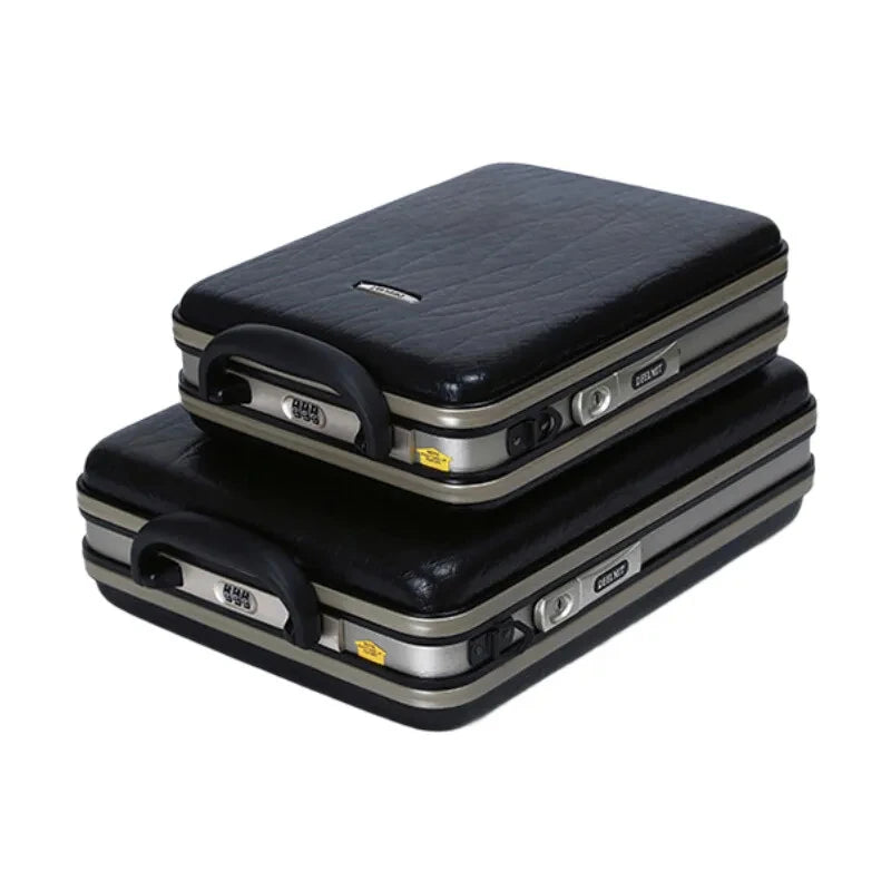 Men Business Briefcase Suitcase Vertical Style Code Lock Bag Document Laptop Case 13 15 Inch For Travel Carry On Luggage Case