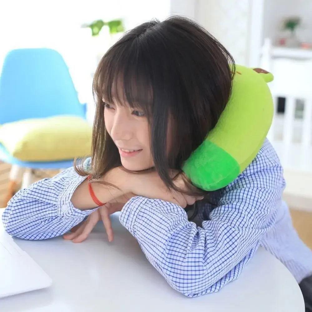 Soft 10 Colors Nursing Cushion Children U-Shaped Pillow Neck Protection Flight Neck Pillow Travel Pillows
