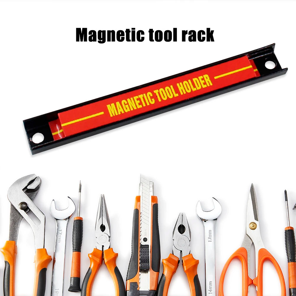 Garage Wall Mount Rack Strip Magnetic Tool Holder Storage Organizer Workbench Accessories Power Magnet Organizer Easy To Install