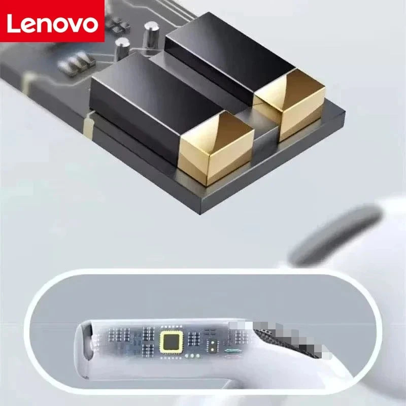 Lenovo Wireless Headset Mini Bluetooth 5.3 Headphones Sleek Design Superior Sound Quality Long Battery Life for iPhone Xiaomi