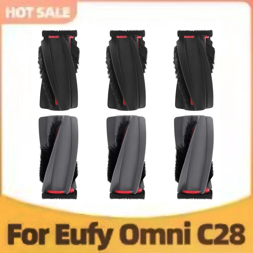 Replacement Parts for Eufy C28 Omni / Eufy C28 Robot Vacuum Cleaner Accessories Main Side Brush HEPA Filter Dust Bag Mop Rollers