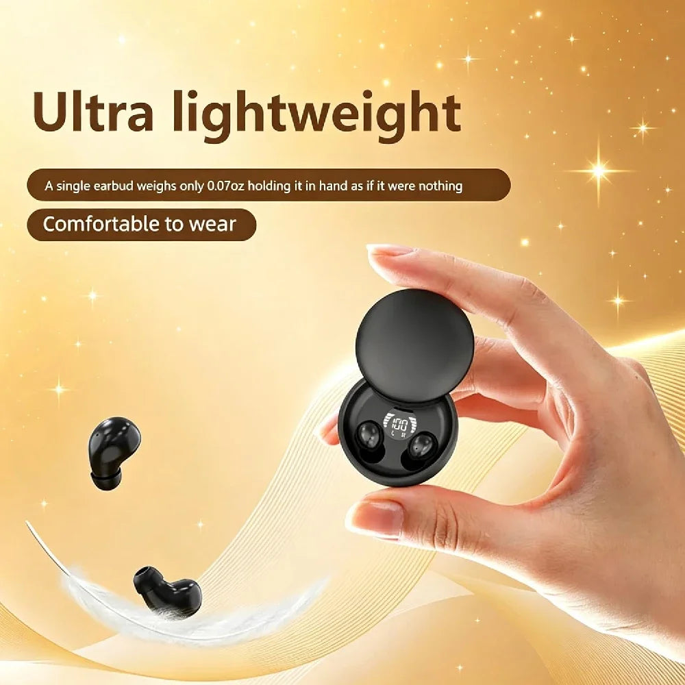 Mini Invisible Earbuds Sleep Headphones Bluetooth 5.4 Earphones TWS Wireless HIFI Stereo Noise Reduction Waterproof Heasets
