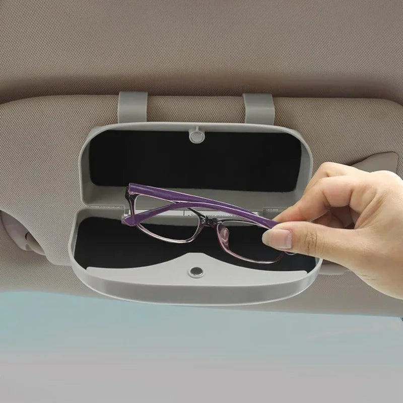 Car glasses case, car glasses clip, glasses holder, multifunctional car sun visor storage, sunglasses holder