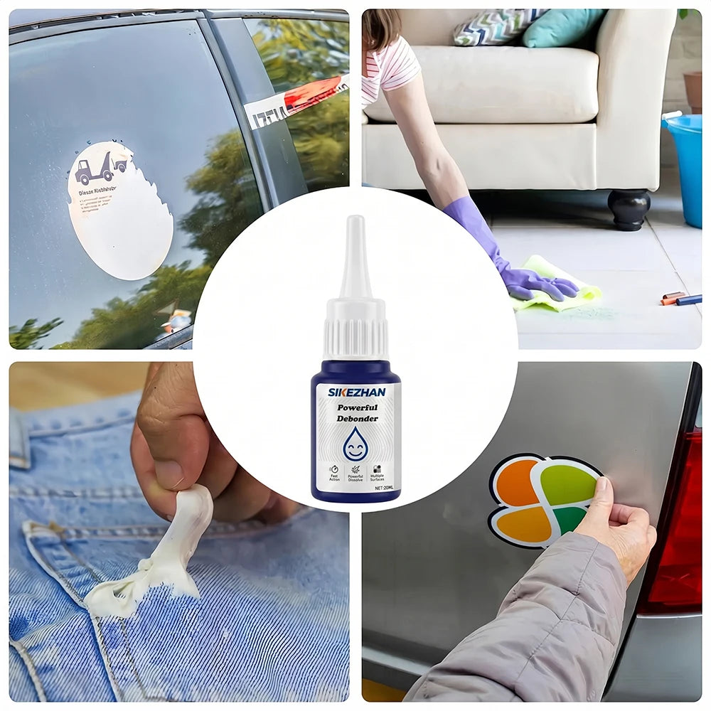 Strong Super Glue Remover Debonder Fast-Acting Adhesive Dissolver for 502, UV, Tape Residue Multi-Surface Safe 20ml