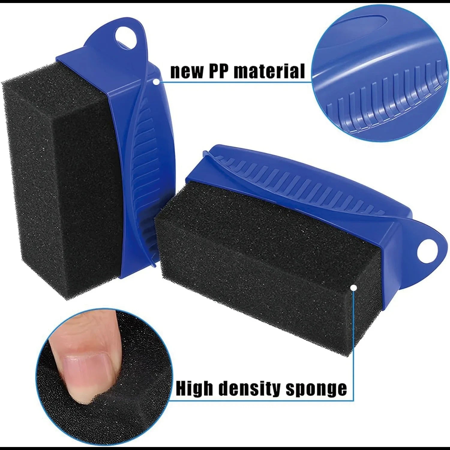 Car Wheel Polishing Waxing Sponge Brush ABS Car Tire Washing Cleaning Brushes Contour Detailing Dressing Applicator Pad