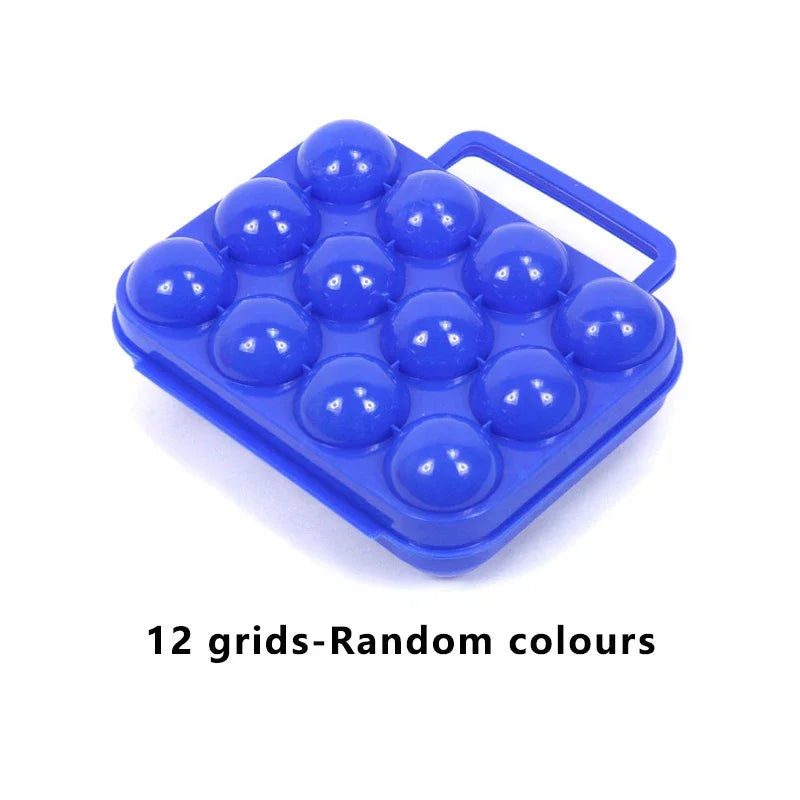 2/4/6/12 Grid Egg Storage Box Portable Egg Holder Container for Outdoor Camping Picnic Eggs Box Case Kitchen Organizer Case
