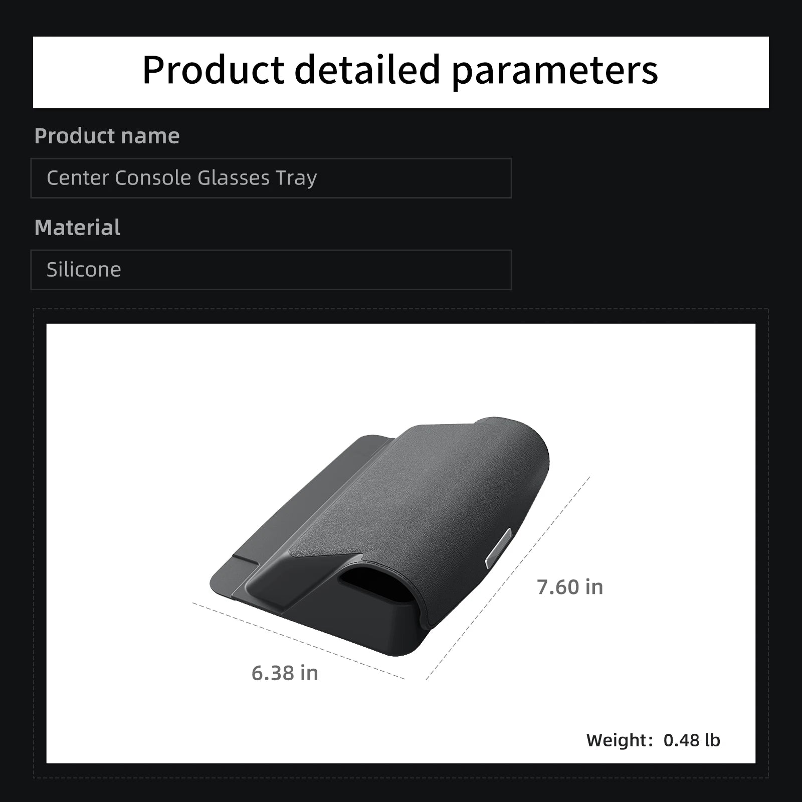 SMABEE for 2025 2026 Tesla Model Y Launch Juniper/ Model 3 2025 Car Glasses Tray Center Console Armrest Storage Box Organizer