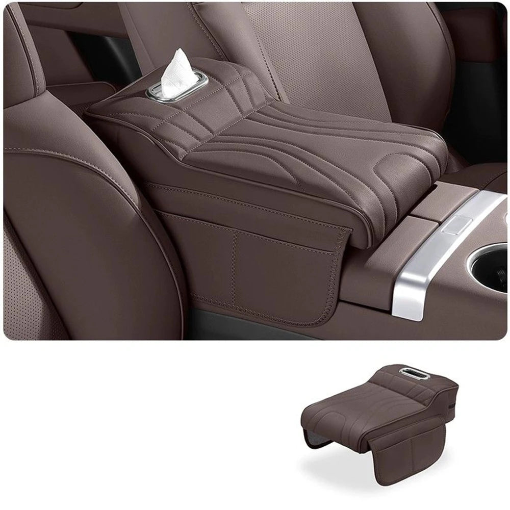 Car Armrest Pad For Toyota Land Cruiser Prado LC250 2024 2025 Car Box Height Increase Protective Cover Storage Bag Auto Styling