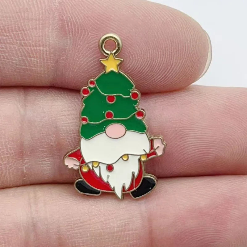10pcs Cartoon Animal Droplet Alloy Pendant DIY Jewelry Accessories Bag Decorative Pendant