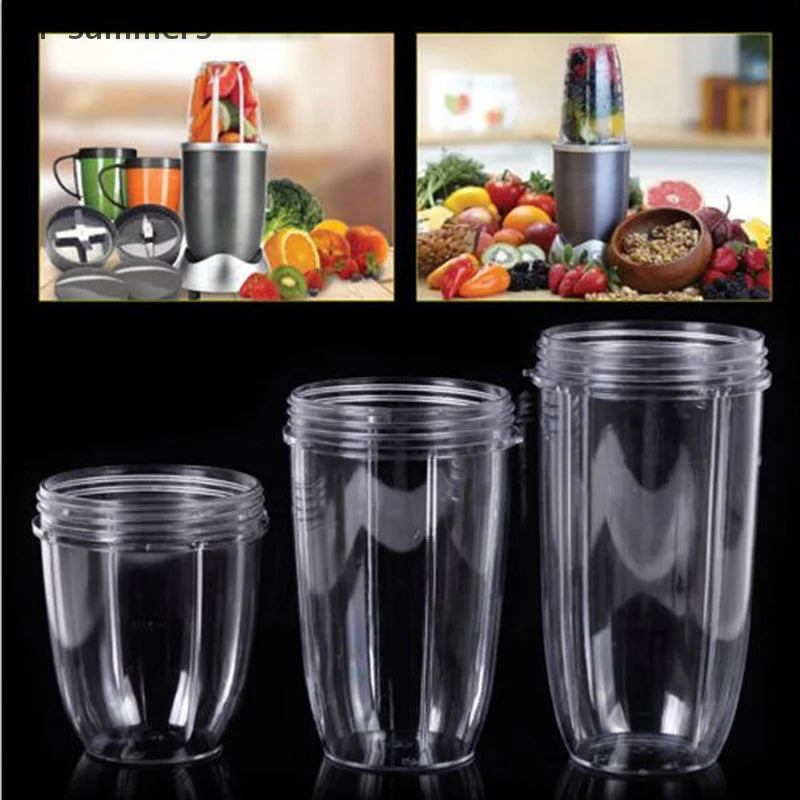 (YY)1Pc 2025 New Transparent Juicer Cup Mug Clear Replacement For NutriBullet Nutri Bullet Juicer 18OZ 24OZ 32OZ Kitchen Tool