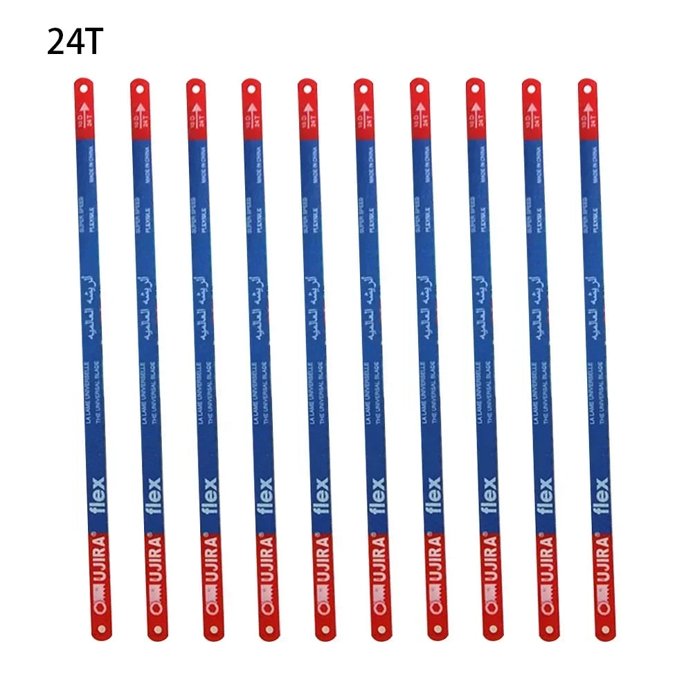 10Pcs/Set 14T/18T/24T Hacksaw Blade 300mm M35 steel Hand Saw Blades Bi-Metal For Meat Wood Cutting Disc Woodworking DIY Tools
