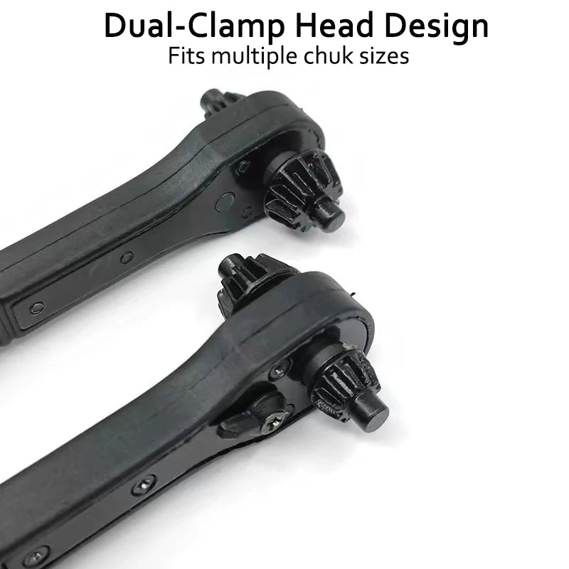 1pc Electric Drill Special Chuck Key Wrench Labor saving 2-in-1 Ratchet Quick Disassembly Three-jaw Key Handgun Drill Accessorie