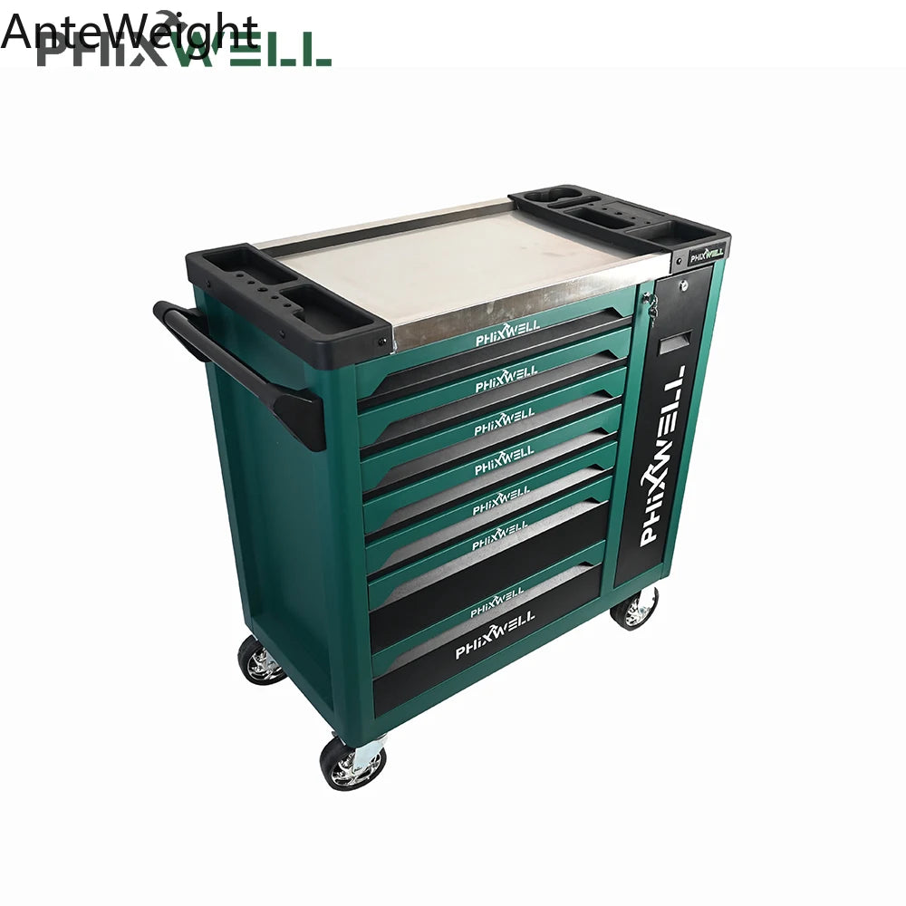 Hot-selling heavy-duty metal iron 7-drawer wheeled tool cart tool cabinet with tools