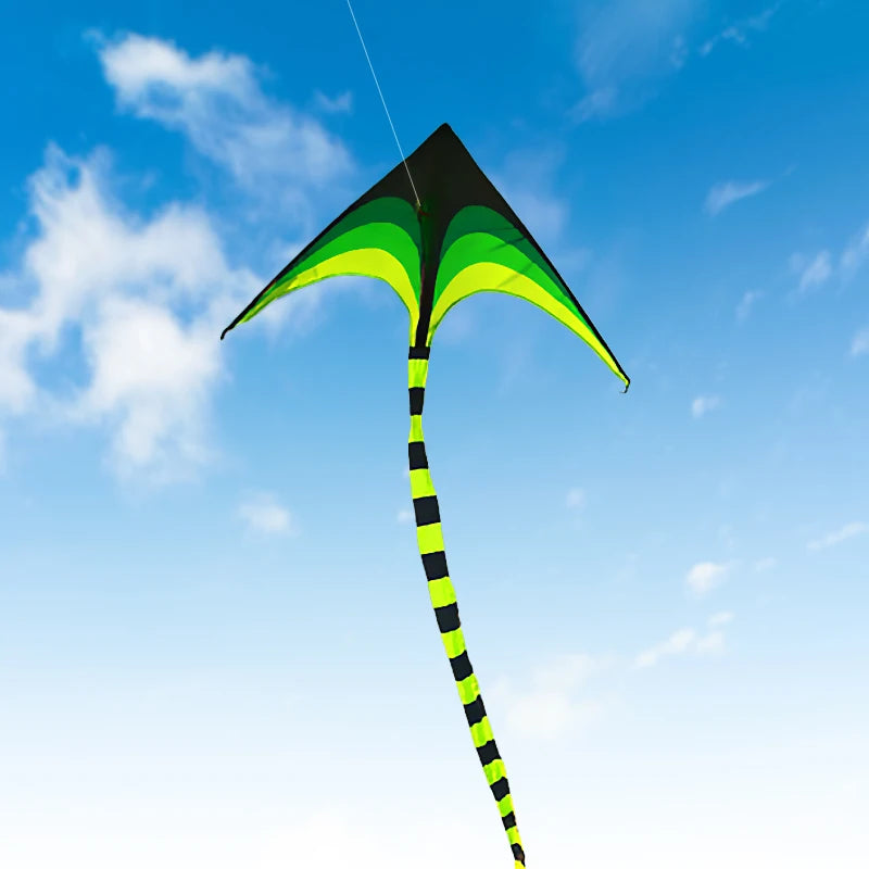 Adult-sized Large Triangular-winged Kite. Easy to Fly. Large Super-large Triangular-winged Kite. Equipped with a 6-meter-long Ta