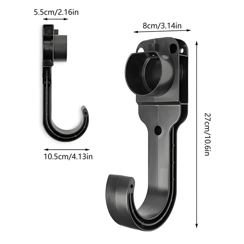Type 2 Type 1 GBT EV Charger Cables Strong Holder Electric Car Charger Holder ABS Cable Holder Wall Bracket with Screws