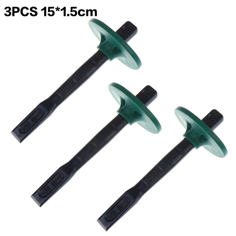 1/2/3Pcs 6/8 Inch Chrome Vanadium Steel Flat Chisel Cement Stone Splitter Flat Chisel Concrete Tools Flat Shovel Wood Cutter