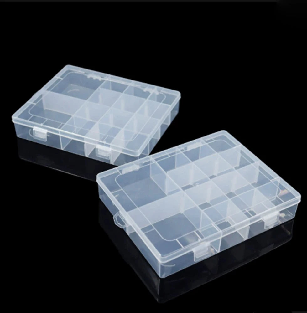 Disassemblable 14-Compartment Plastic Box Hardware Accessories Tools Desktop Drawer Accessories Fishing Gear Split Bean Containe
