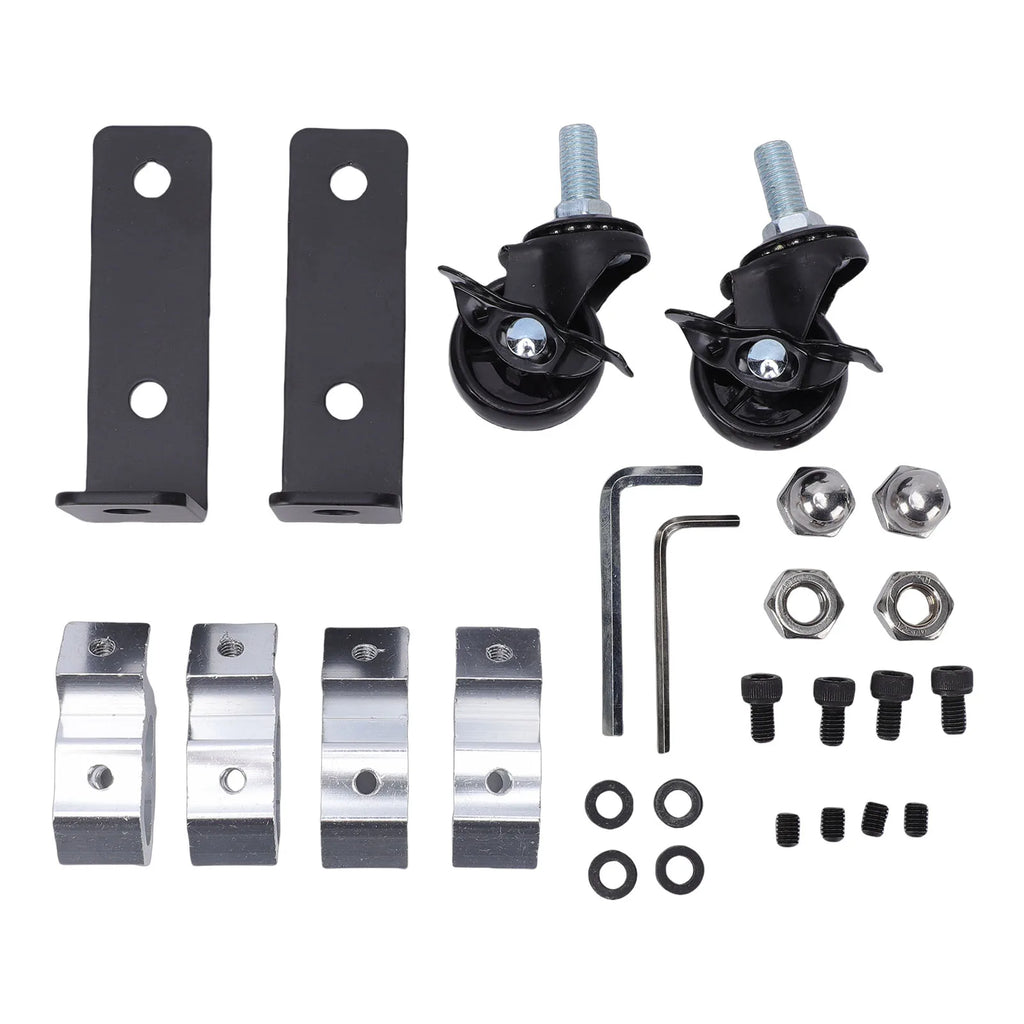 2pcs Toolbox Front Wheels Kit with Brake Replacement for Packout Tool Box 360 Degree Rotation Caster Wheel 200lbs Capacity