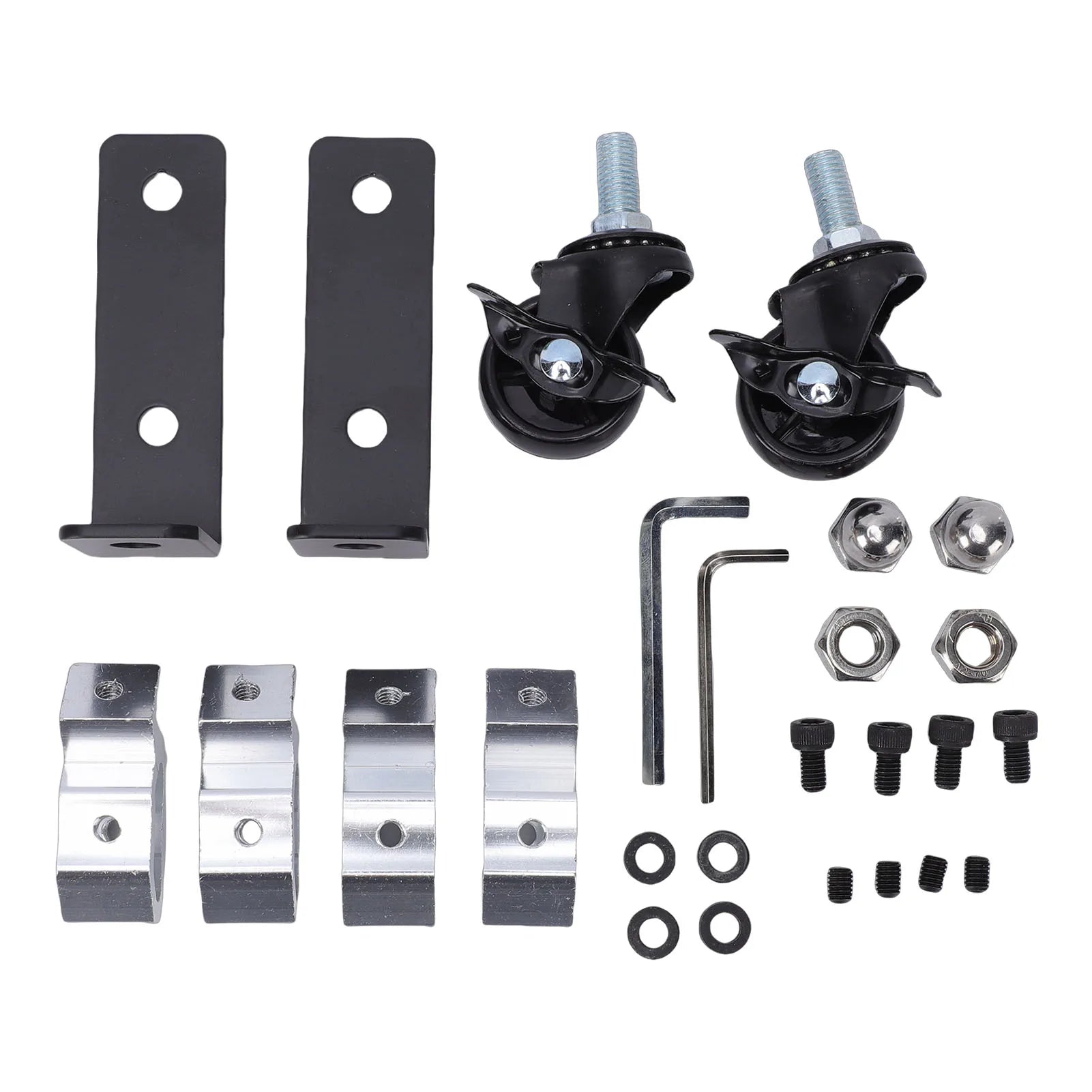 2pcs Toolbox Front Wheels Kit with Brake Replacement for Packout Tool Box 360 Degree Rotation Caster Wheel 200lbs Capacity