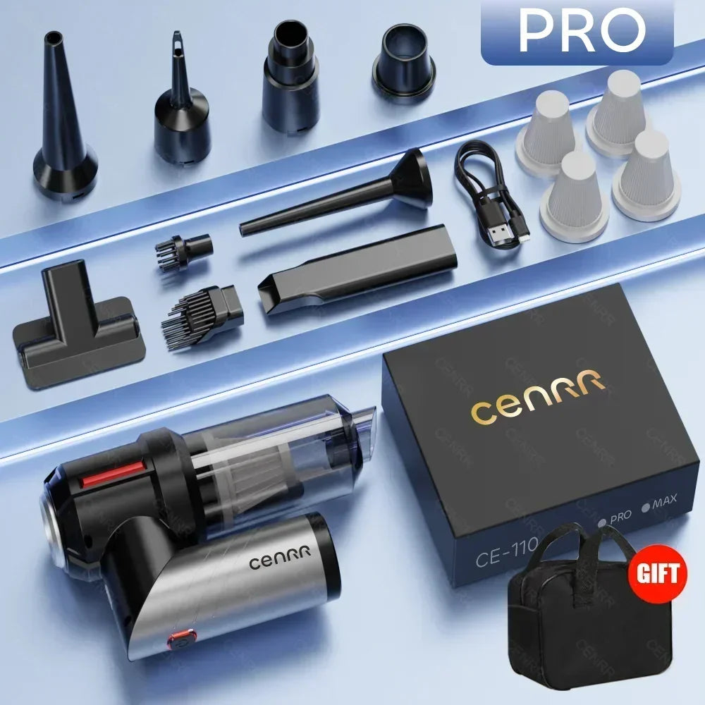 CENRR Mini Car Vacuum Cleaner Portable Handheld Wireless Powerful Car Cleaner Strong Suction Vacuum Cleaner Cleaning Machine