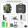 Huepar W04CG 16 Green Lines 4D Self-leveling Remote & Bluetooth Control Laser Level with LCD Touch Panel
