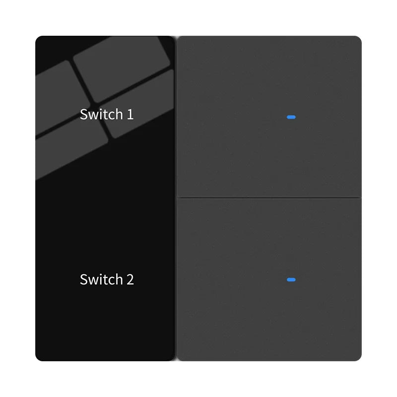 Tuya Smart Life Zigbee Smart LED Display Switch Supports Multi Language Settings APP Remote Control AI Voice Control AC100-240V