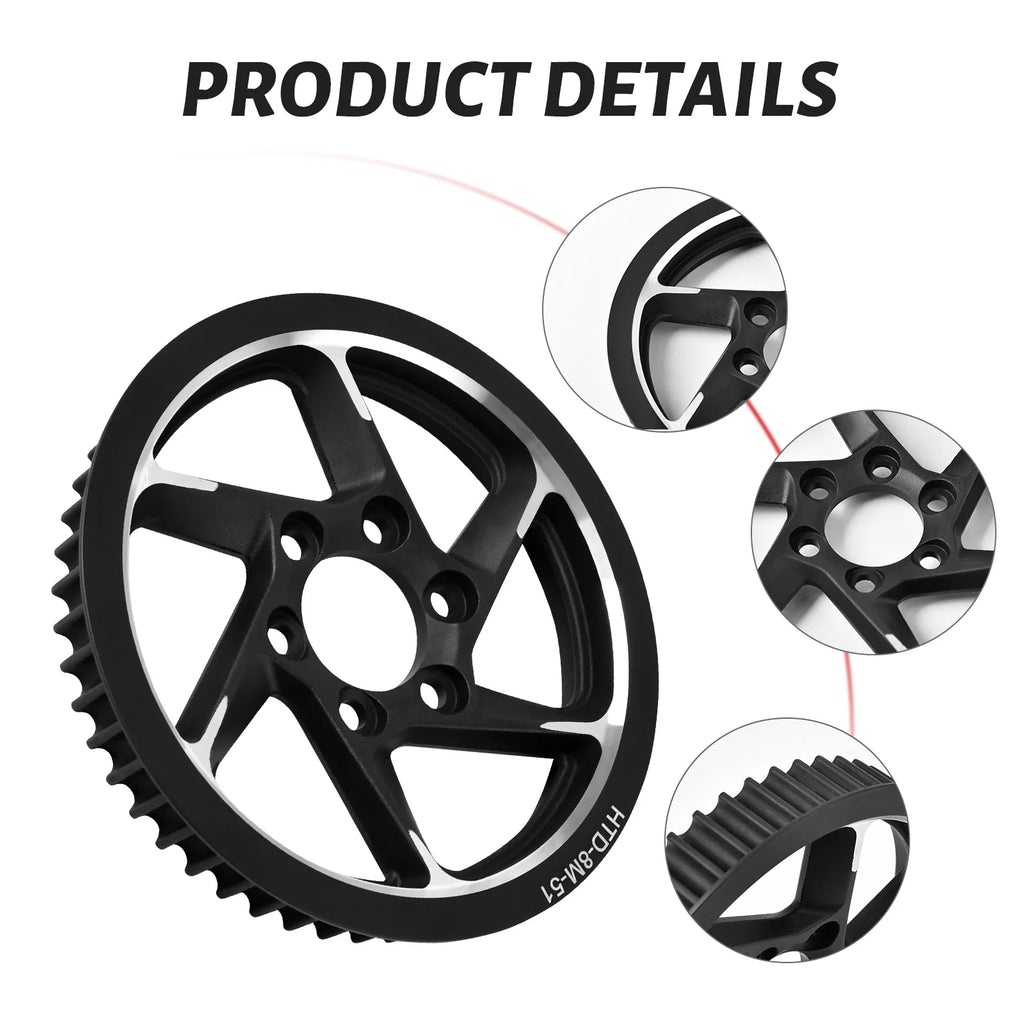 Motorcycle OEM Rear Belt Pulley Drive Wheel Transmission Gear Center Axle Sleeve Part for Surron Light Bee X/S Electric DirtBike