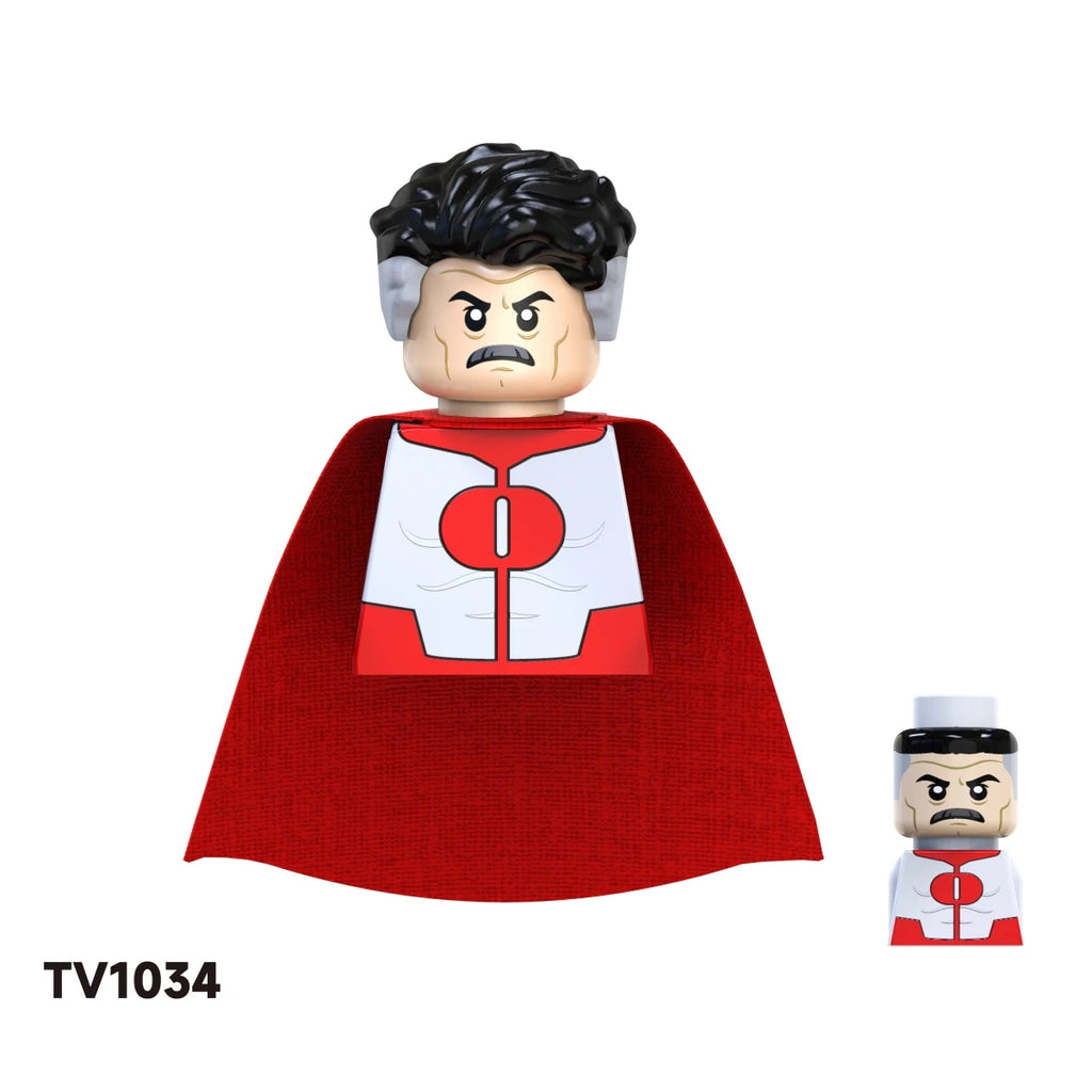 Blind Box Mini Building Blocks TV6203 Figures Big Goblin Spiderman Iron Man Venom Captain Hawk Deadpool Armor Christmas Gift Toy