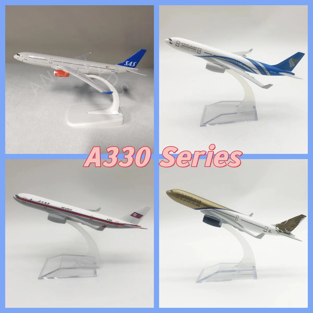 A220/A330 Series A330 North Korea Airways With Landing Gear Airplane Model Metal 16CM Simulation Diecast Aircraft Model Toy