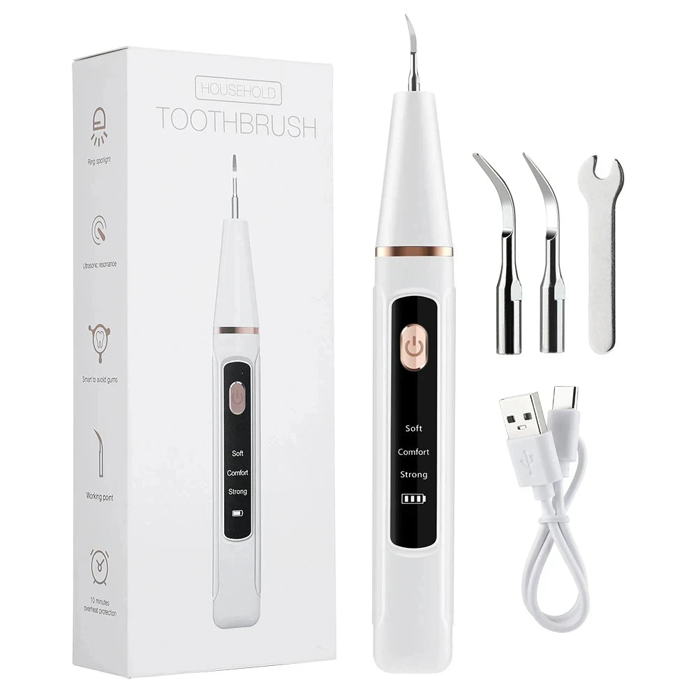Ultrasonic Tooth Cleaner Dental Scaler Calculus Remover Plaque Tartar Eliminator Dental Stone Removal Teeth Cleaning Tools