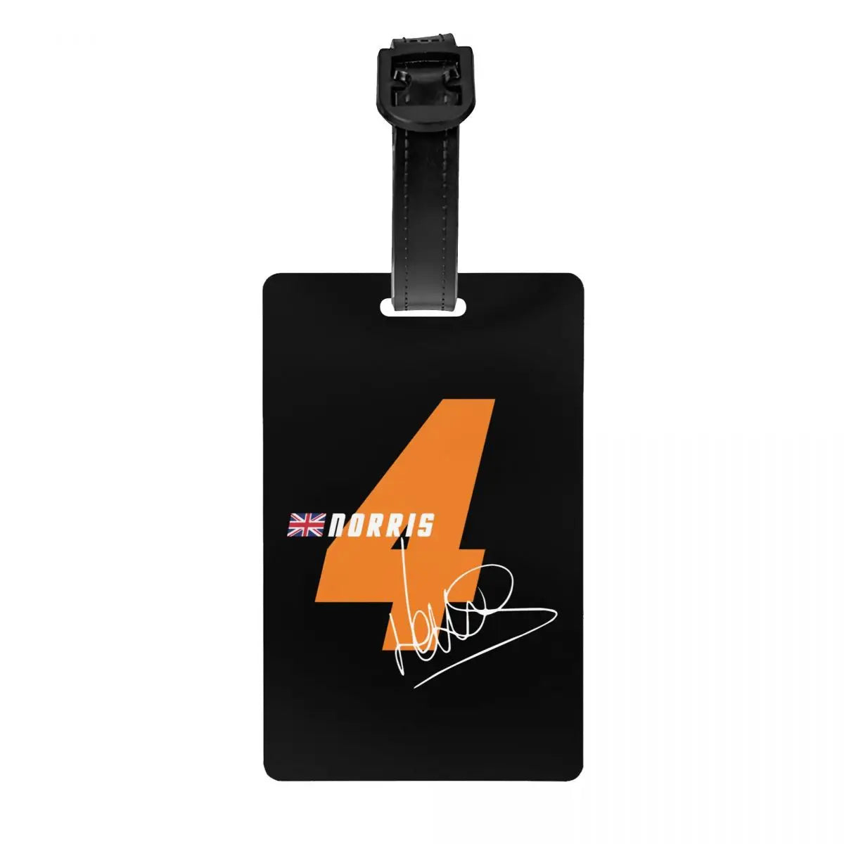 Custom L-Lando Norris Luggage Tag Privacy Protection Motorcycle Racing Baggage Tags Travel Bag Labels Suitcase