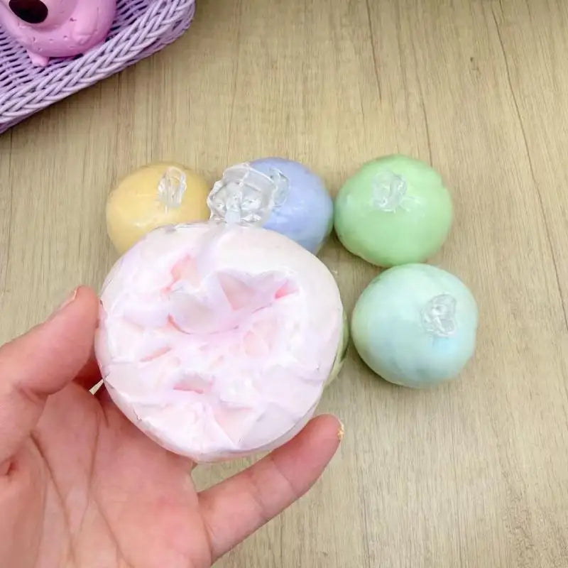 1Pcs Cracking Wax Ball Soft Decompression Toys Cantaloupe Chocolate Handmade Ball Anti Stress Sensory Fidget Toy B.H