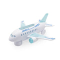 Electric Airplane Toy Omni Directional Shock-Resistant with LED Lights And Music Educational Simulated Aircraft Play for Kids