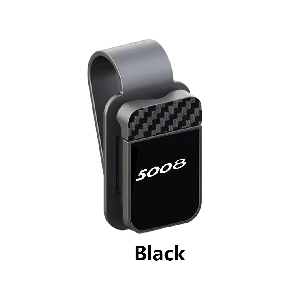 Car Sunglasses Clip Sun Visor Glasses Holder For Peugeot GT GTI 2008 3008 4007 5008 RCZ 306 307 308 508 106 208 407 408 108 107