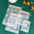 10Pcs Transparent Waterproof Travel Cosmetic Bag Towel Socks Plastic Drawstring Storage Bag Bathroom Transparent Beach Bag