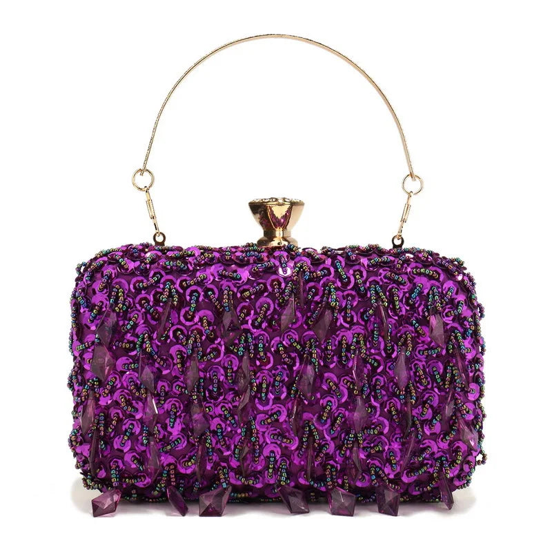 Fashion Versatile Ball Dinner Bag Style Light Luxury Handmade Embroidered Clutch Bag Dress with Exquisite Clutch