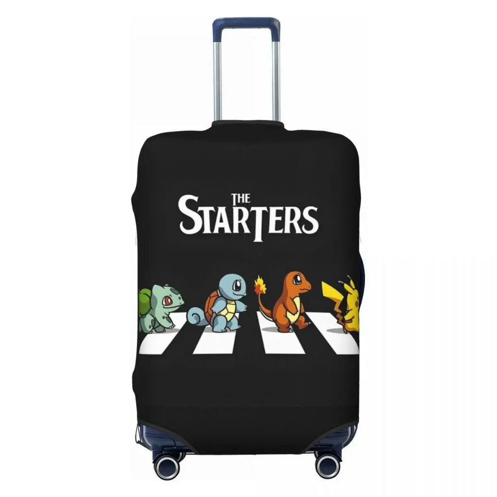 Fashion Travel Luggage Cover P-Pikachizer Design Elastic Fits 18-32 Inch Suitcases Anti-Scratch Dustproof Washable Protector