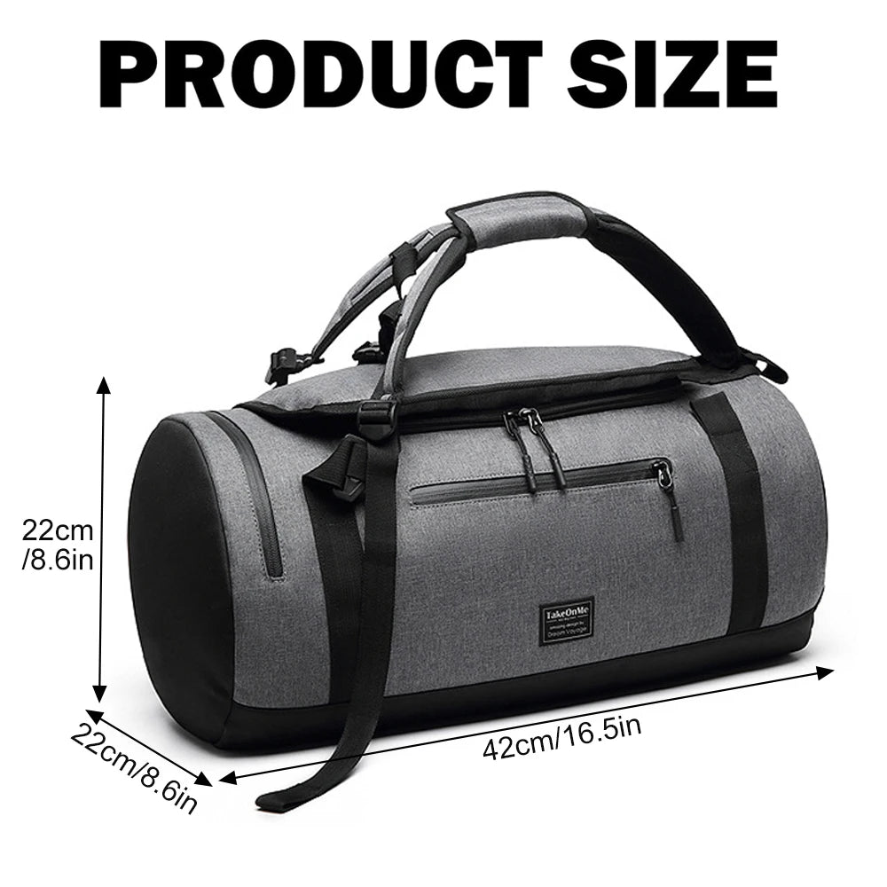 Large Gym Backpack Duffle Bag for Men Women, Multi-Pocket Sports Bag with Shoe Compartment & Wet Dry Pocket for Workout Travel