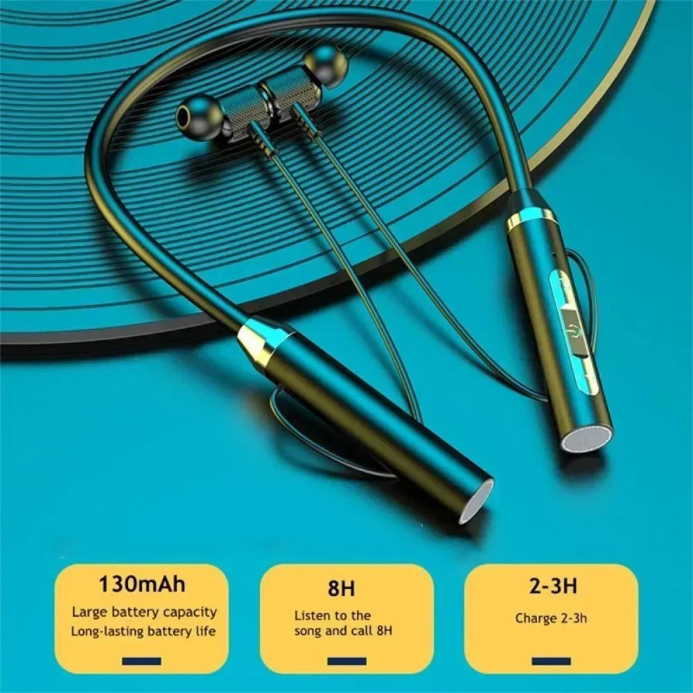 K58 Wireless Headphones Bluetooth Neckband Magnetic Headphones for Sports and Running Bluetooth 5.3 Headphones with Microphone