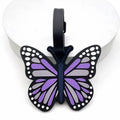 Butterfly-shaped luggage tag with strap, durable luggage, suitable for travel, easy to find your travel luggage.xtz