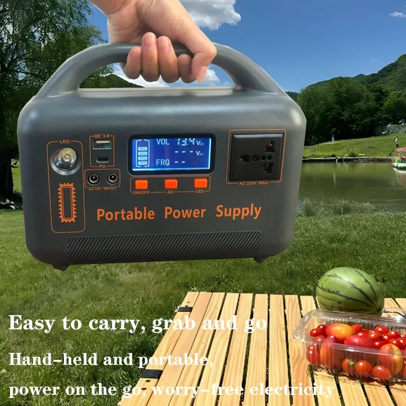 400W Portable Power Station 220V with Solar Generator (Optional) 192Wh Outdoor Emergency Power Bank Camping Power Bank