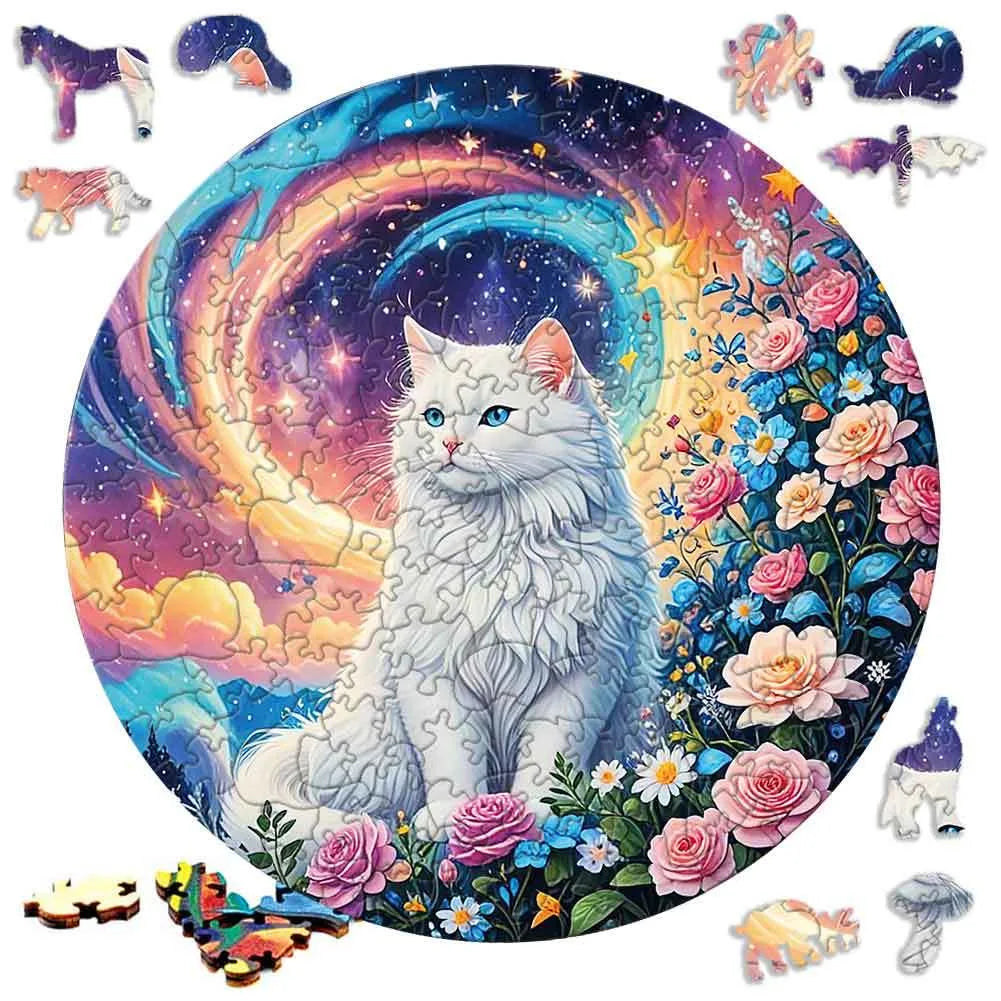 Unique Brain Training Animal Shape 3D Tiger Animal Jigsaw Puzzle Educational Wooden Toy Gift for Adults Kids Interactive Games