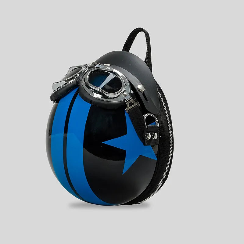 2024 3D Funny Personalized Helmet Backpack Luxury Designer Handbags Purse Casual Crossbody Bags for Women Travel Shoulder Bags