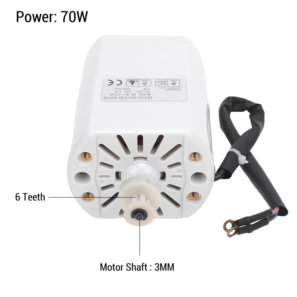 Sewing Machine Motor 70W Multifunctional 5500RPM Powerful Electric Sewing Machine Motor for Home Electric Sewing Machine Motor