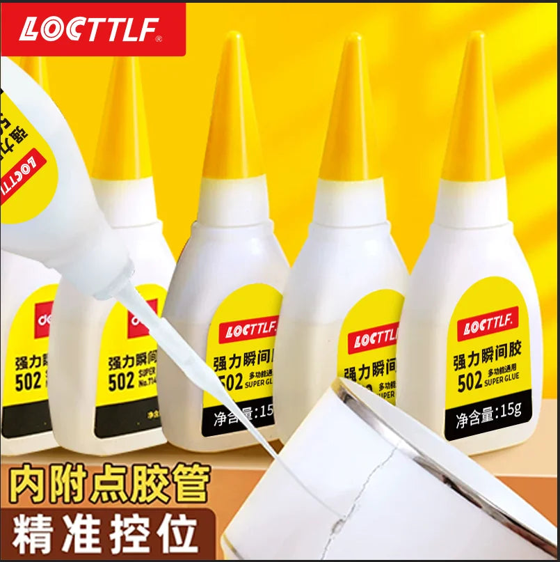 3pcs 502 Super Glue Instant Quick-drying Cyanoacrylate Adhesive Leather Rubber Wood Metal Strong Bond Liquid Glue Tool