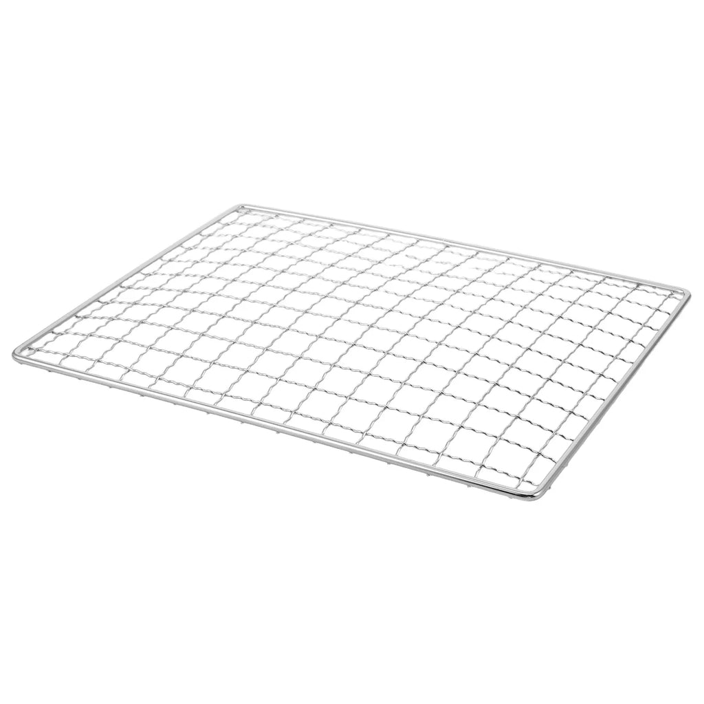 Stainless Steel Grill Mesh Mat Non Stick Bbq Cooking Wire Mesh Net Barbecue Baking Roasting Mat for Outdoor Camping Picnic