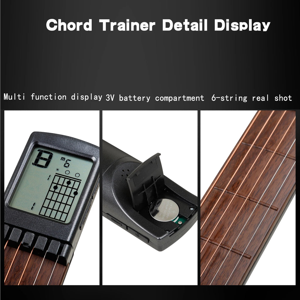 IRIN 6-string Guitar Portable Chord Trainer With 3V Battery Screen Display For Beginner Practice and Progressive Training Tools