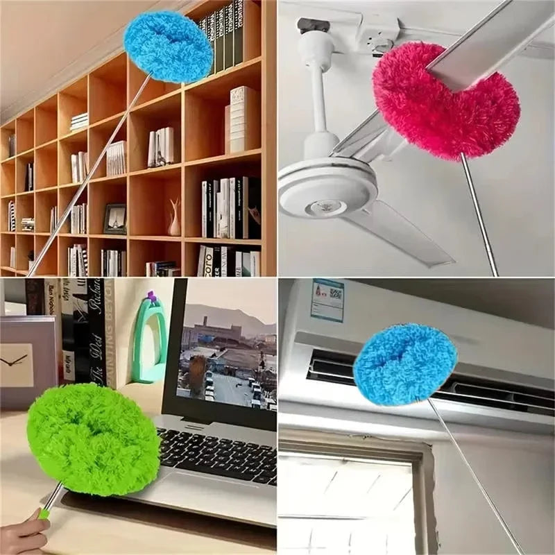 1PC Microfiber Ceiling Fan Duster Multifunctional Long Handle Effortless Household Electric Appliances Cleaning Tools