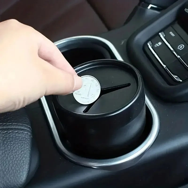 New Car Trash Can With Lid Mini Auto Garbage Can Leakproof Vehicle Trash Bin Fits Cup Holder in Console or Door for Automotive