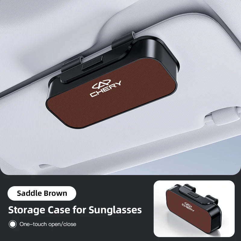 Car Sun Visor Eyeglass Clip Universal Glasses Holder Bracket For Chery Tiggo 7 Pro 8 5 3 T11 5X Amulet Fora QQ IQ Fulwin Arrizo